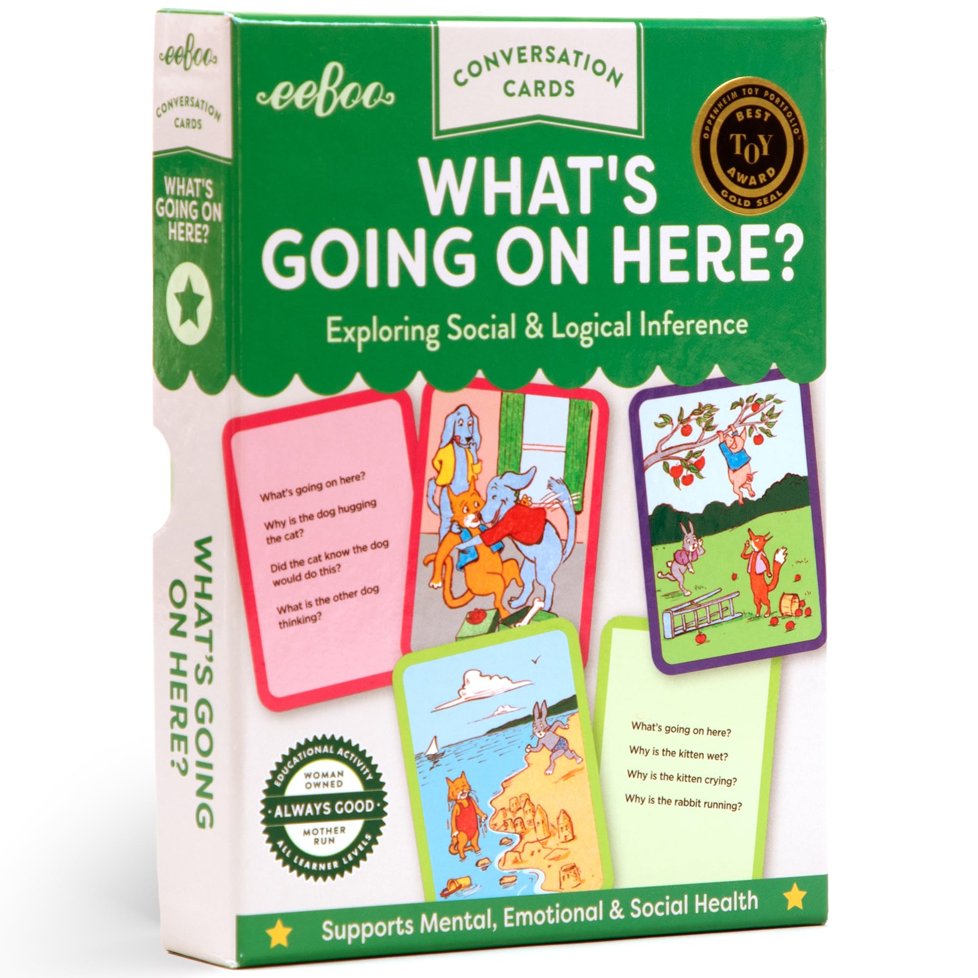 eeBoo: What's Going on Here? Conversation Flashcards, Develops